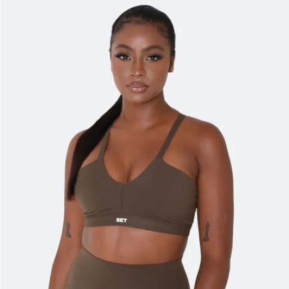 SET Active Brown Sports Bra - Picture 2 of 5